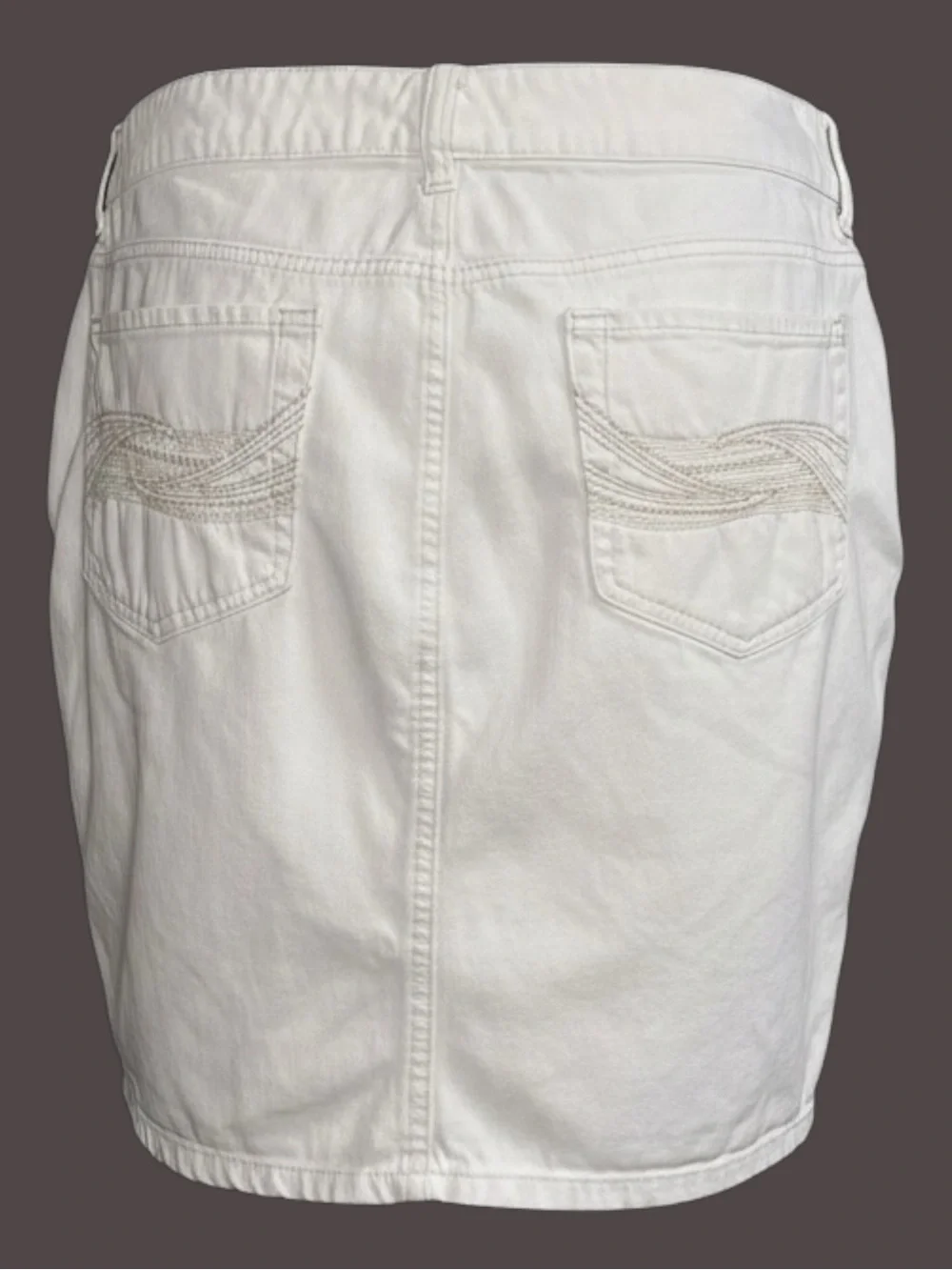 Torrid Light Cream Denim Skirt - Clean A-Line Style